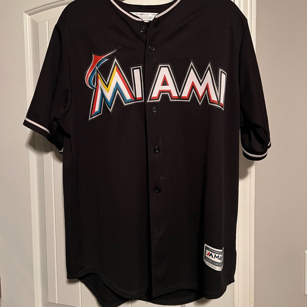 Miami Marlins Jose Fernandez #16  Majestic cool base jersey.